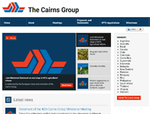 Tablet Screenshot of cairnsgroup.org